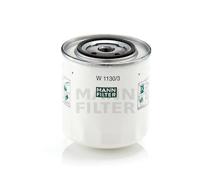 MANN-FILTER W 1130/3: Oliefilter Met een terugloopbeveiligingskleppen