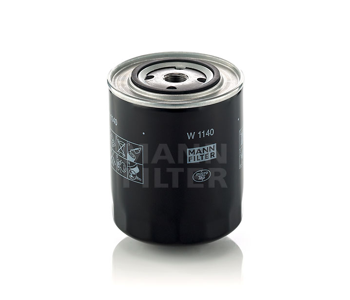 MANN-FILTER W 1140: Oliefilter Met een terugloopbeveiligingskleppen