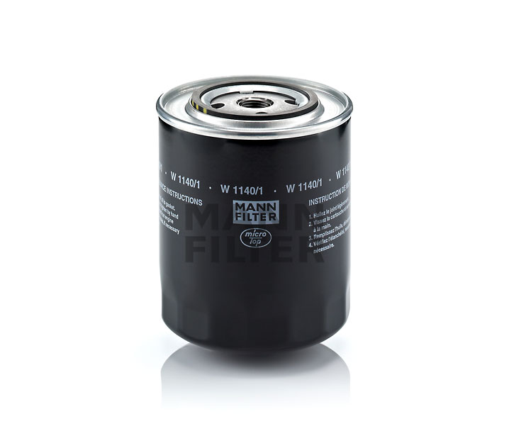 MANN-FILTER W 1140/1: Oliefilter Met een terugloopbeveiligingskleppen
