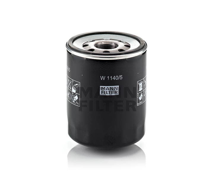MANN-FILTER W 1140/5: Oliefilter Met een terugloopbeveiligingskleppen