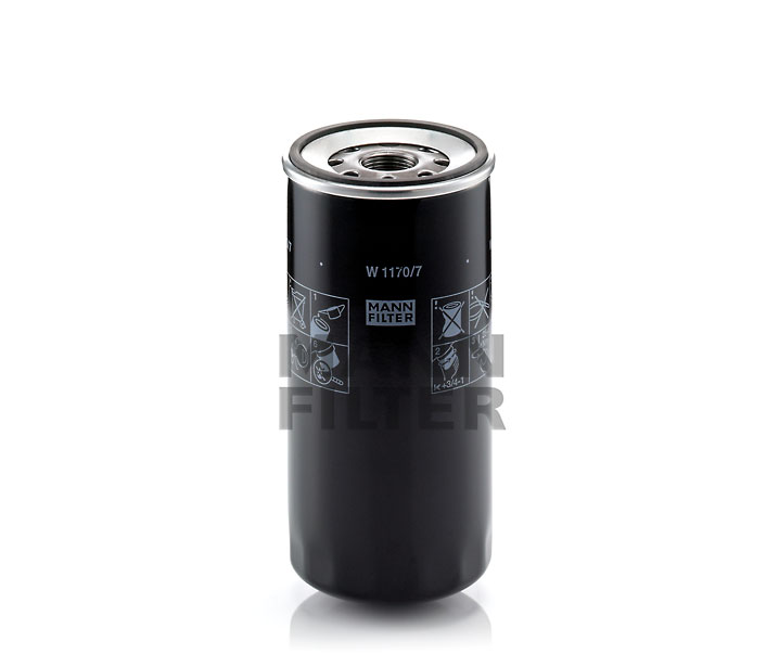 MANN-FILTER W 1170/7: Eļļas filtrs ar atgriezējvārstu