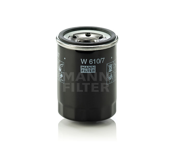 MANN-FILTER W 610/7: Eļļas filtrs ar atgriezējvārstu