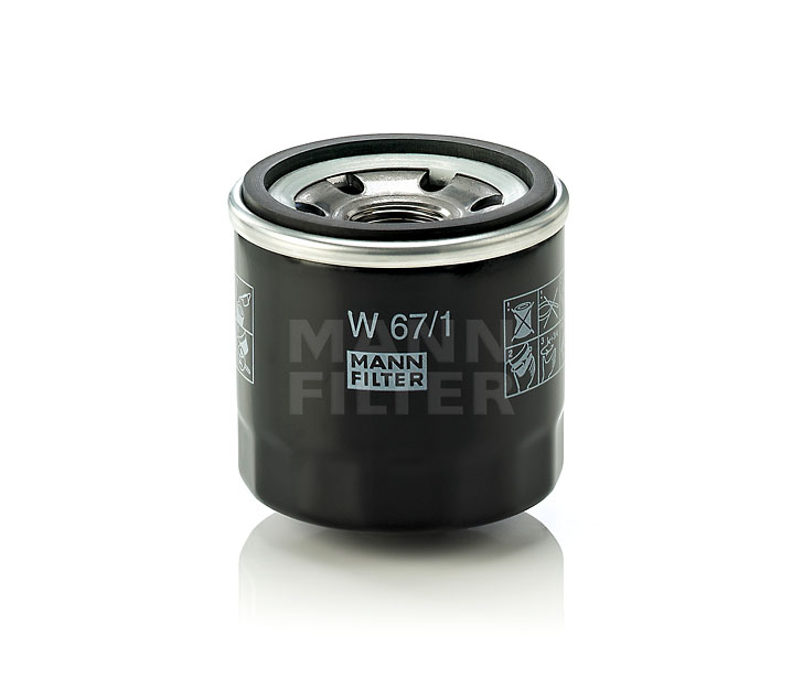 MANN-FILTER W 67/1 Ölfilter mit einem Rücklaufsperrventil