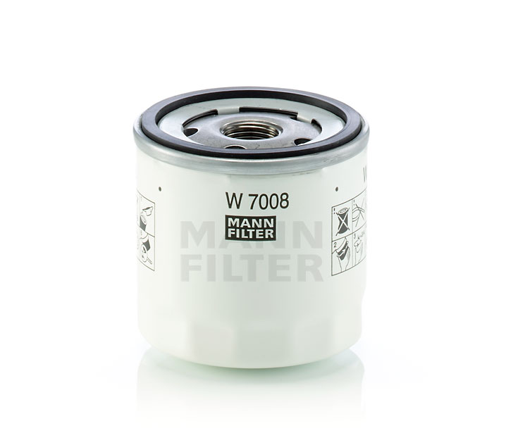 MANN-FILTER W 7008: Filtro olio con una valvola blocco arretramento