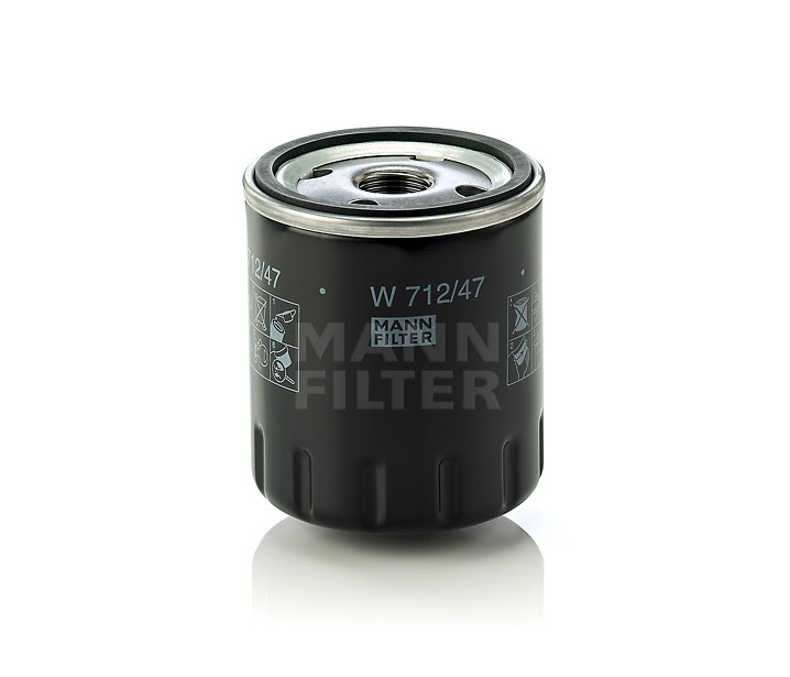 MANN-FILTER W 712/47: Filtro olio con una valvola blocco arretramento