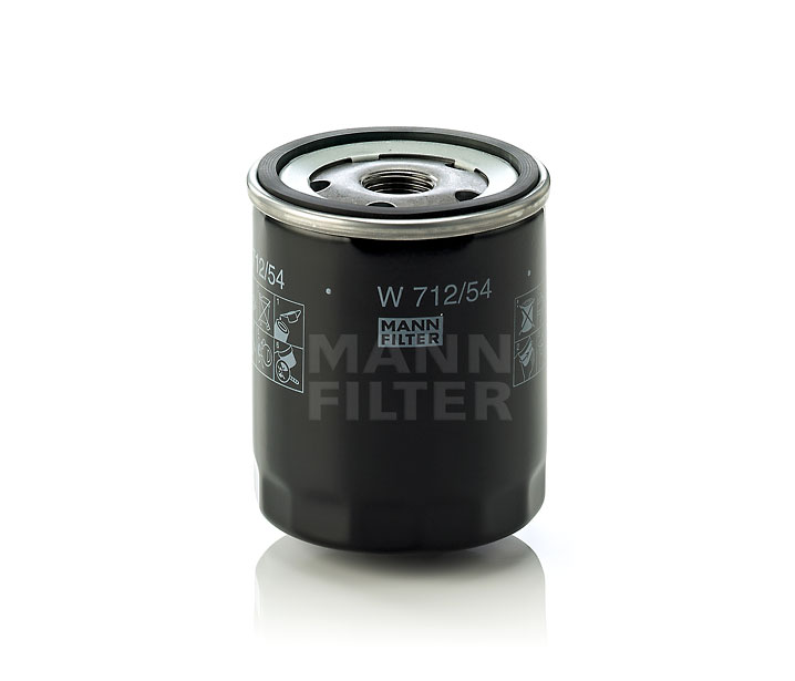 MANN-FILTER W 712/54: Oliefilter Met een terugloopbeveiligingskleppen