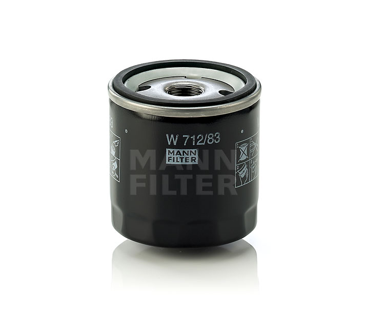 MANN-FILTER W 712/83: Eļļas filtrs ar atgriezējvārstu