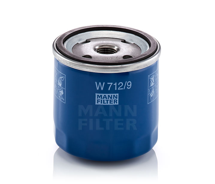 MANN-FILTER W 712/9: Eļļas filtrs ar atgriezējvārstu