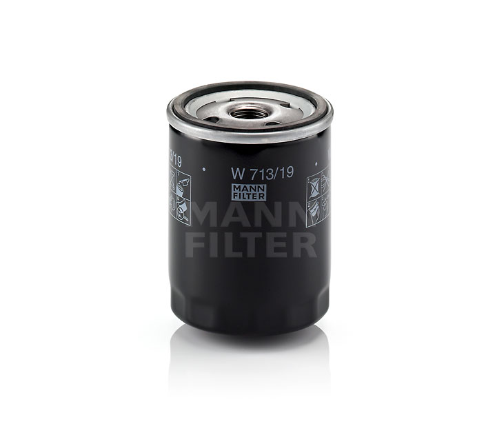 MANN-FILTER W 713/19: Filtro olio con una valvola blocco arretramento
