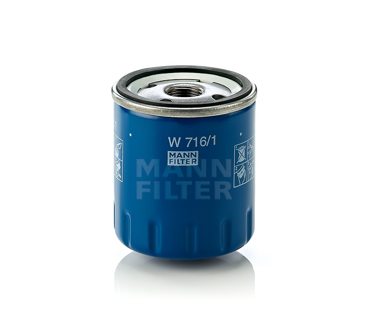 MANN-FILTER W 716/1 Ölfilter mit einem Rücklaufsperrventil