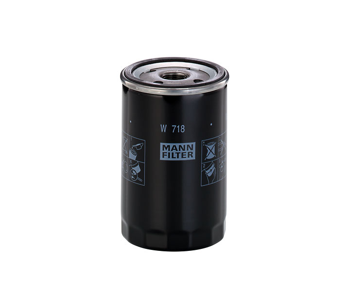 MANN-FILTER W 718 Ölfilter mit einem Rücklaufsperrventil