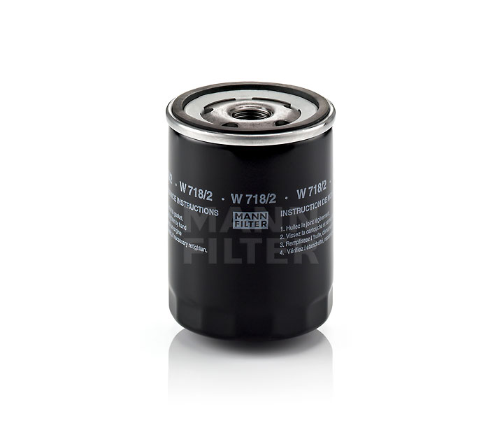 MANN-FILTER W 718/2: Filtre à huile avec un clapet de non retour