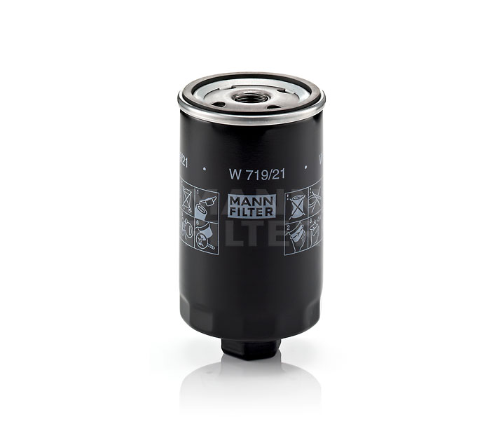 MANN-FILTER W 719/21: Filtre à huile avec un clapet de non retour