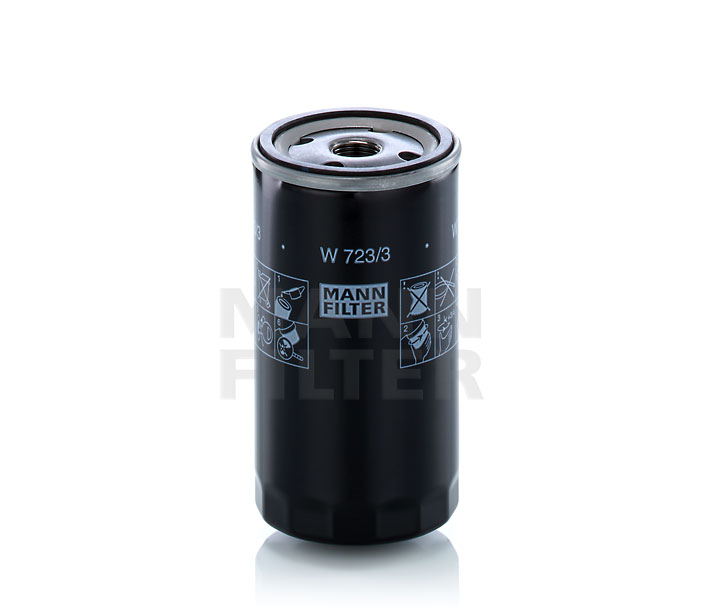 MANN-FILTER W 723/3: Oliefilter Met een terugloopbeveiligingskleppen