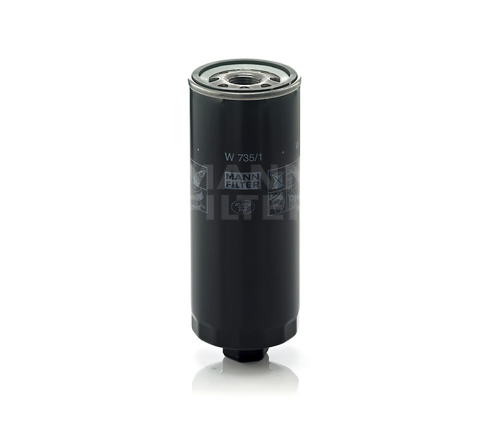 MANN-FILTER W 735/1: Oliefilter Met een terugloopbeveiligingskleppen