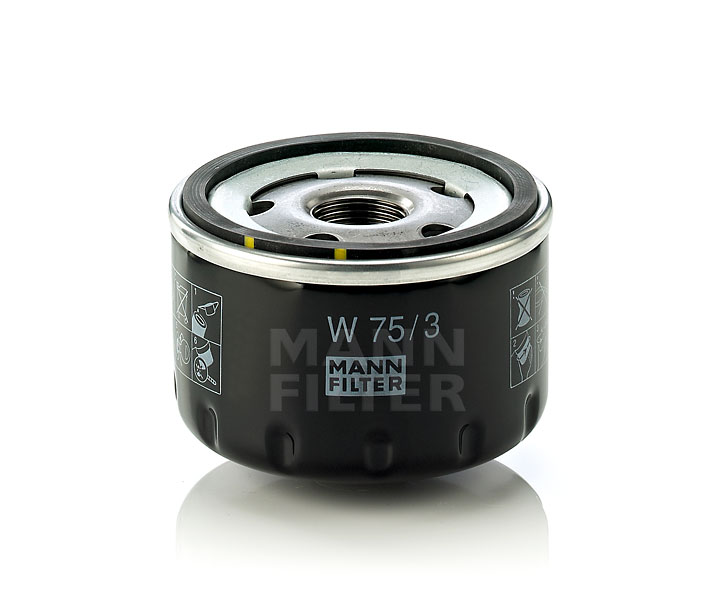 MANN-FILTER W 75/3: Filtro olio con una valvola blocco arretramento