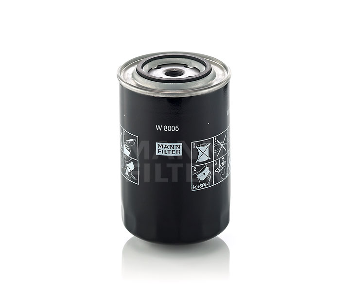 MANN-FILTER W 8005: Oliefilter Met een terugloopbeveiligingskleppen