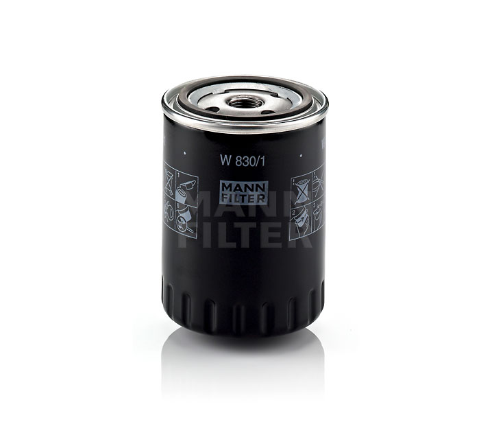 MANN-FILTER W 830/1: Oliefilter Met een terugloopbeveiligingskleppen
