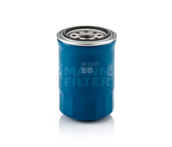 MANN-FILTER W 830/3: Eļļas filtrs ar diviem atgriezējvārstiem