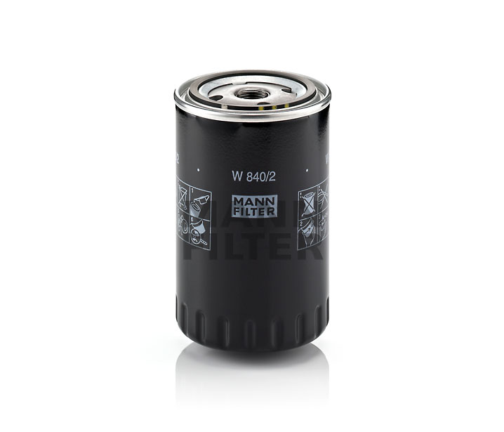 MANN-FILTER W 840/2: Oliefilter Met een terugloopbeveiligingskleppen
