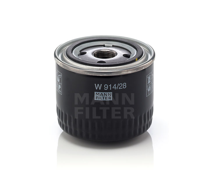 MANN-FILTER W 914/28: Filtro olio con una valvola blocco arretramento