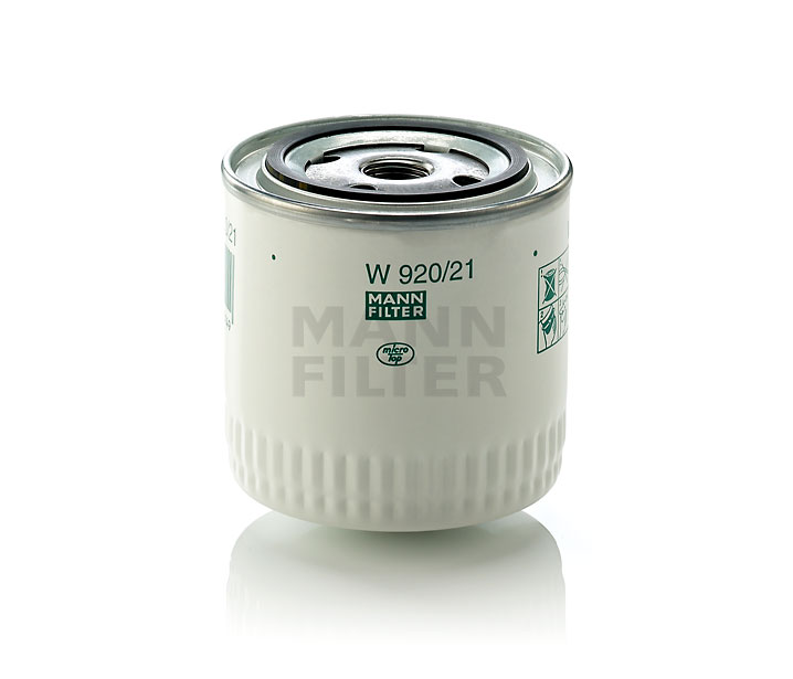 MANN-FILTER W 920/21: Oliefilter Met een terugloopbeveiligingskleppen