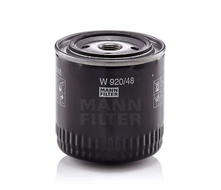 MANN-FILTER W 920/48: Filtro olio con una valvola blocco arretramento