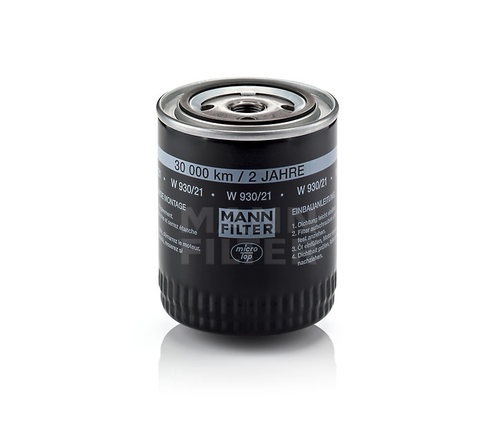 MANN-FILTER W 930/21: Oliefilter Met een terugloopbeveiligingskleppen