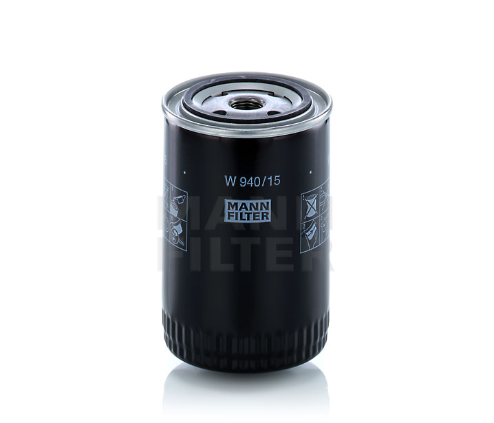 MANN-FILTER W 940/15 n: Eļļas filtrs ar blīvi, ar atgriezējvārstu
