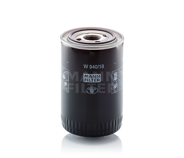 MANN-FILTER W 940/18: Oliefilter Met een terugloopbeveiligingskleppen