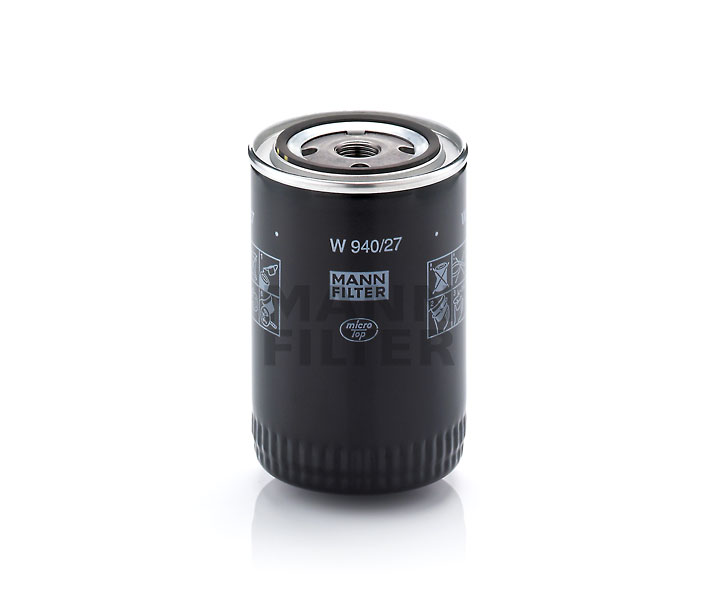 MANN-FILTER W 940/27: Oliefilter Met een terugloopbeveiligingskleppen