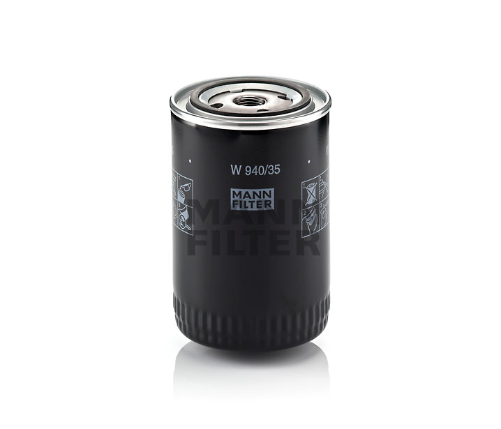 MANN-FILTER W 940/35: Oliefilter Met een terugloopbeveiligingskleppen