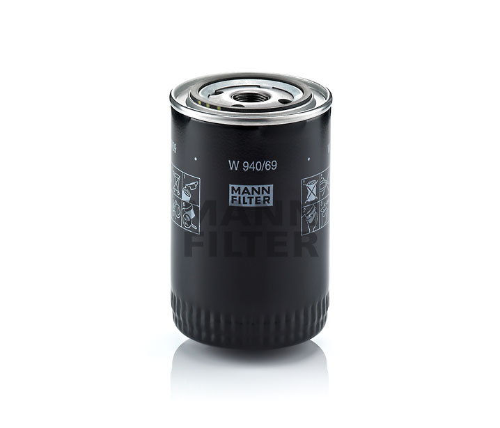 MANN-FILTER W 940/69: Eļļas filtrs ar atgriezējvārstu