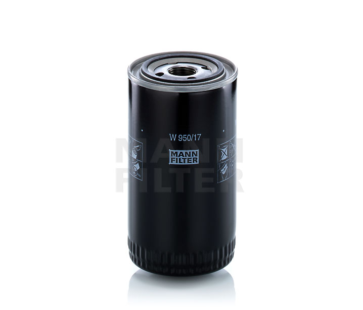 MANN-FILTER W 950/17: Oliefilter Met een terugloopbeveiligingskleppen