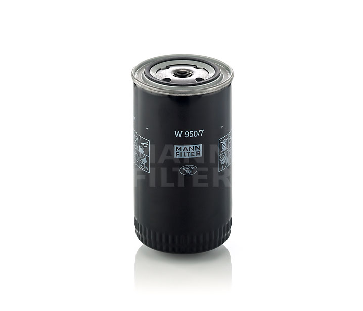 MANN-FILTER W 950/7: Oliefilter Met een terugloopbeveiligingskleppen