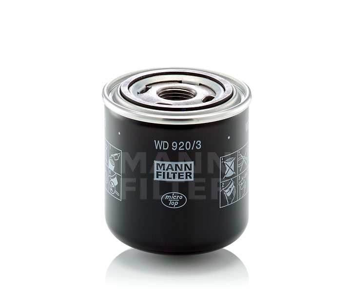 MANN-FILTER WD 920/3 Hydraulikfilter, Automatikgetriebe mit einem Rücklaufsperrventil