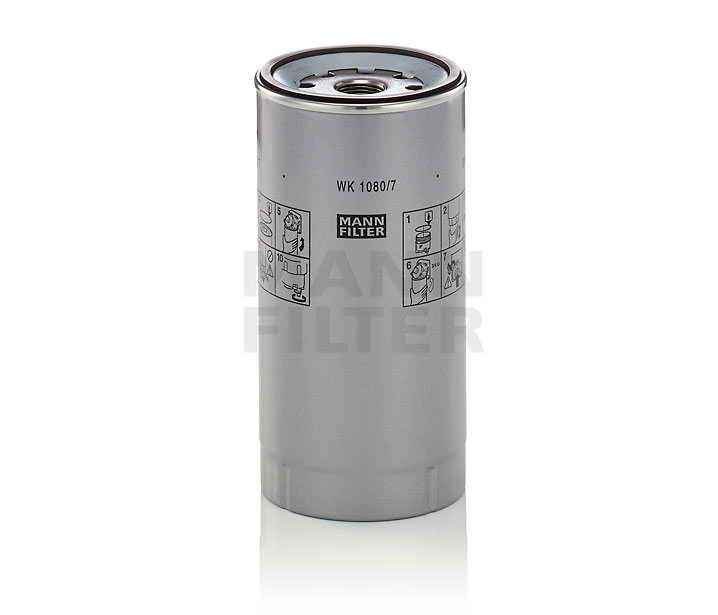 MANN-FILTER WK 1080/7 x: Degvielas filtrs ar blīvi