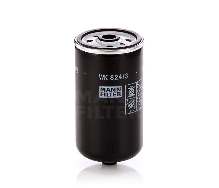 MANN-FILTER WK 824/3 Degvielas filtrs HYUNDAI SANTA FE 2 (CM) 184 ZS Dīzelis cena