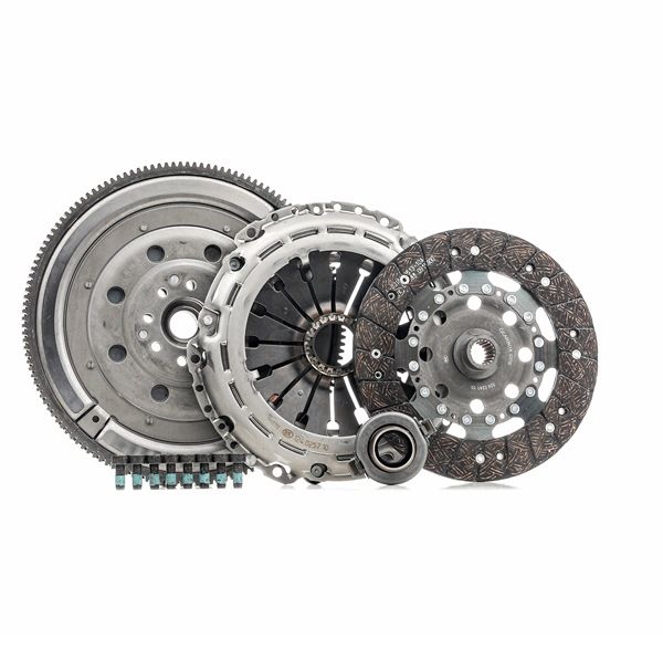 LuK 600 0050 00: Kit frizione senza cuscinetto di guida, con cuscinetto disinnesto, con volano, con kit bulloni/viti, Volano bimassa con sistema d'isteresi condotto BR 0241