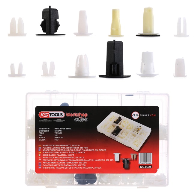 KS TOOLS 420.0925: Set clipuri sustinere, caroserie