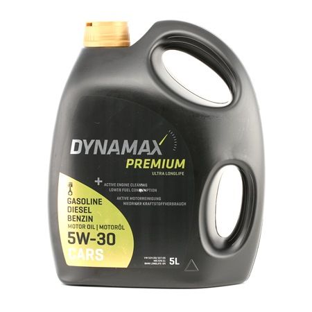 DYNAMAX 501100: Mootoriõli 5l, 5W-30 Premium, Ultra LongLife