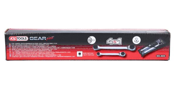 KS TOOLS 503.4655: Cheie cu clichet inelara dubla